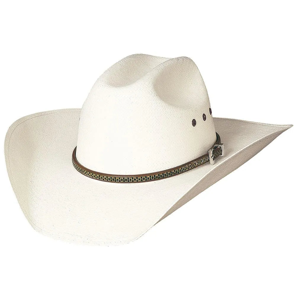 Bullhide Full Clip (20X) Straw Cowboy Hat - Western Style Sun Protection for Outdoor Ranchers, Farmers & Country Events