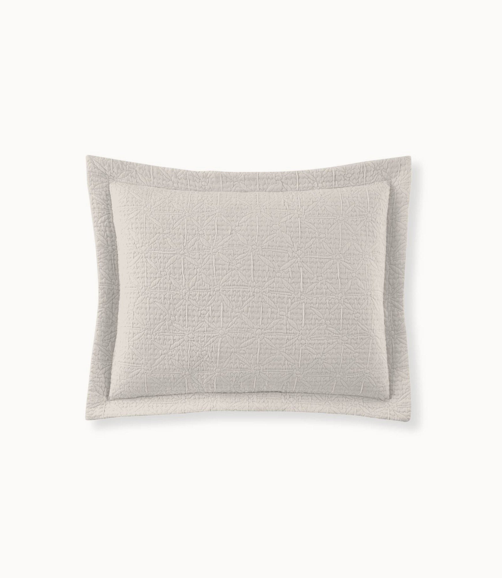 Olivia Matelassé Sham - Luxury Quilted Pillow Cover for Bedroom Decor - Perfect for Master Bedroom, Guest Room & Home Staging