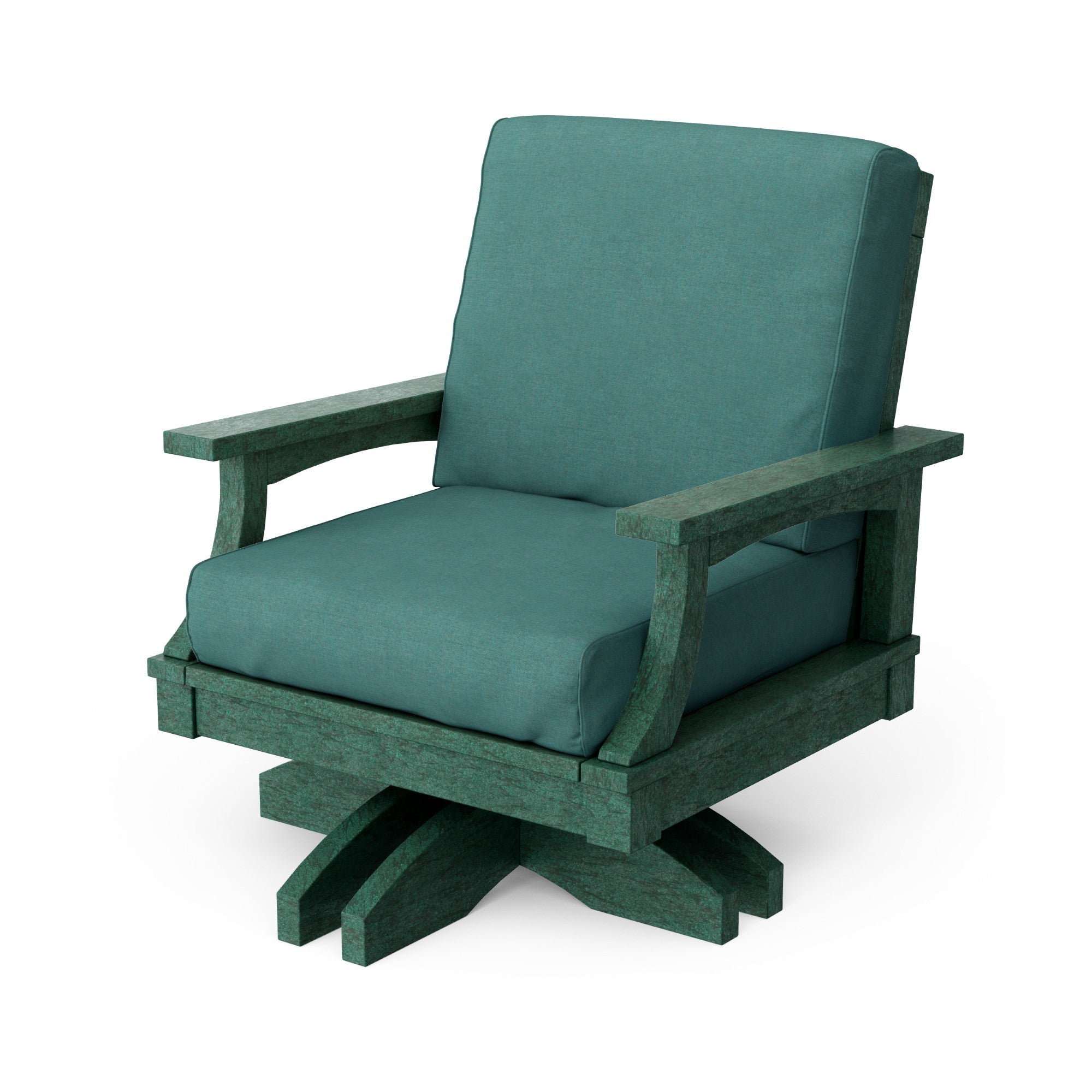 Heritage Deep Seating Swivel Chair - 360° Rotating Patio Lounge Chair with Cushions, Weather-Resistant Outdoor Furniture for Garden, Poolside & Backyard Relaxation