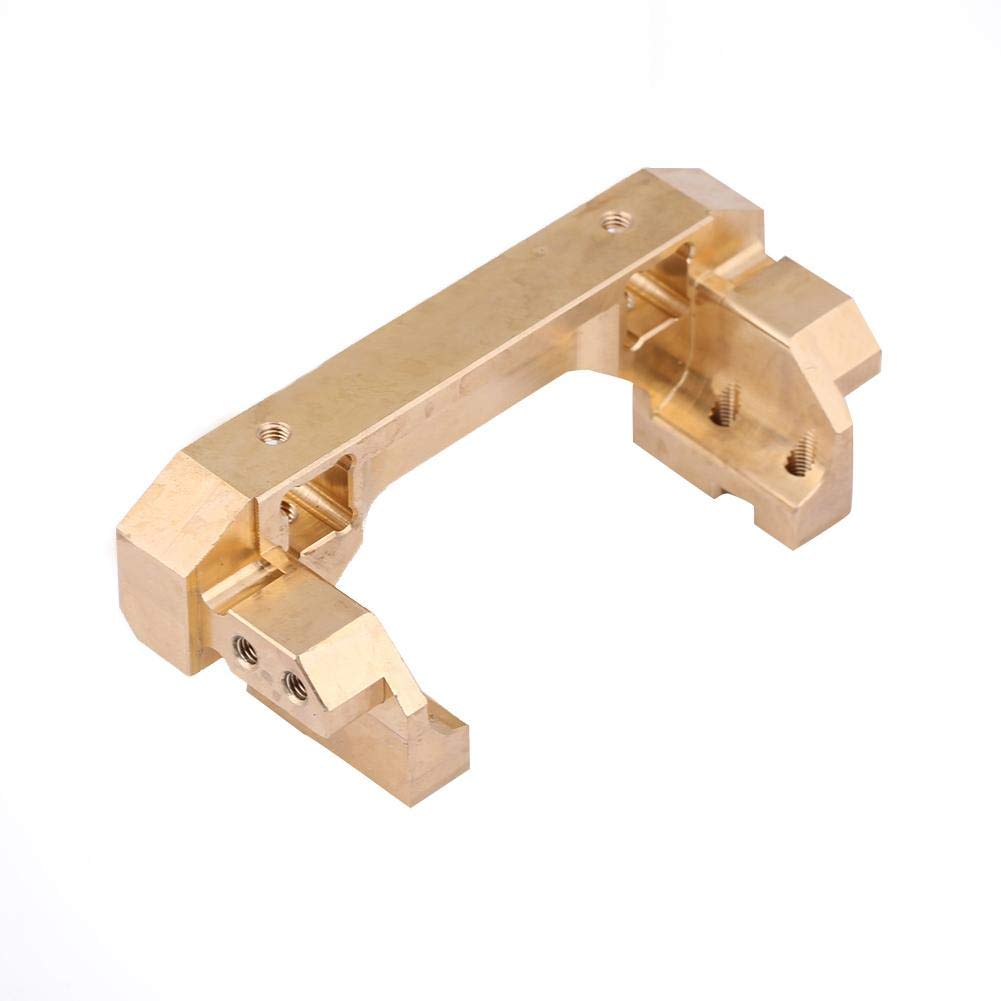 Durable Brass Front Bumper for Traxxas 1/10 RC Crawler Car - Heavy Duty Bumper Bracket with Mount for Off-Road RC Model Vehicles - Perfect for Rock Crawling & Trail Adventures