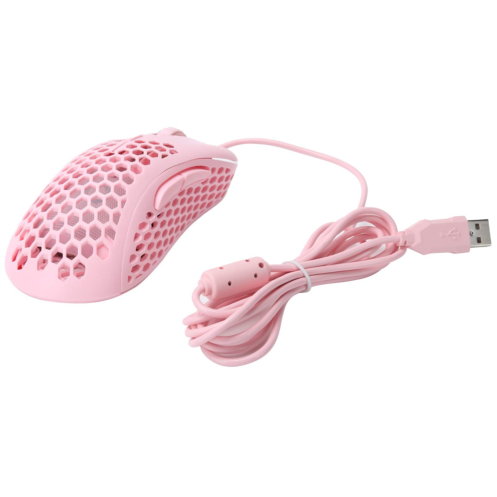 Pink Gaming Mouse with Ergonomic Design - Comfortable & Smooth for PC Gamers - Perfect for Home, Office & Esports (V18 Color Hole Mouse) - Ideal for FPS, MMO & Casual Gaming