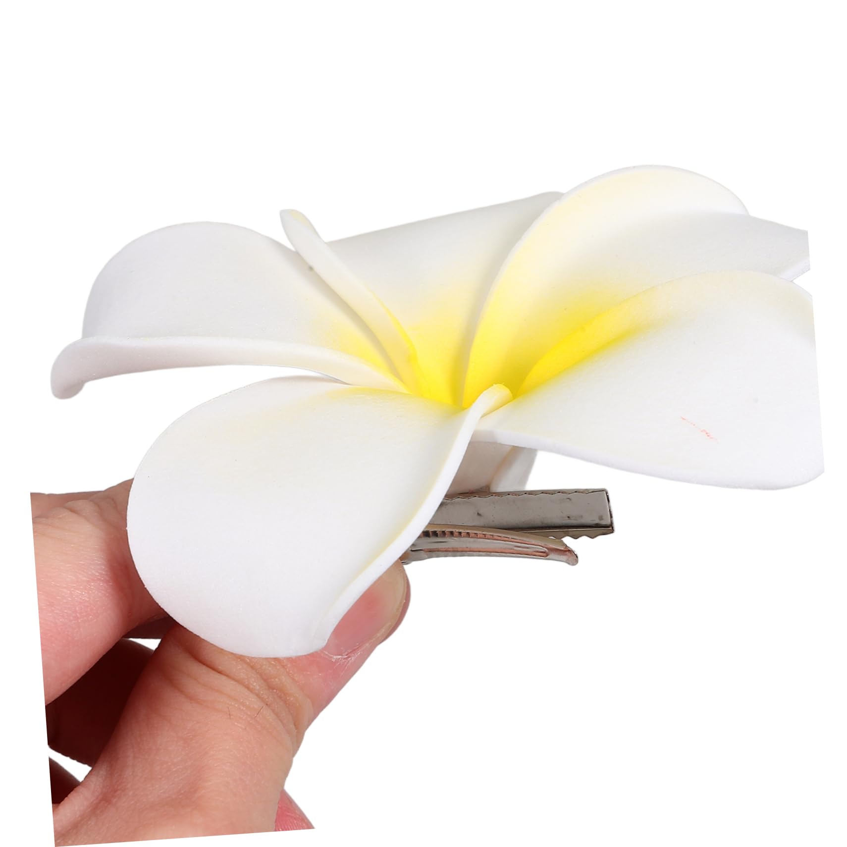 Balacoo 4pcs Hawaiian Flower Hair Clips - Artificial Plumeria Hair Accessories for Women, Beach Wedding, Party, Vacation & Summer Style | Perfect for Bridal Shower, Tropical Theme Events & Photo Shoots