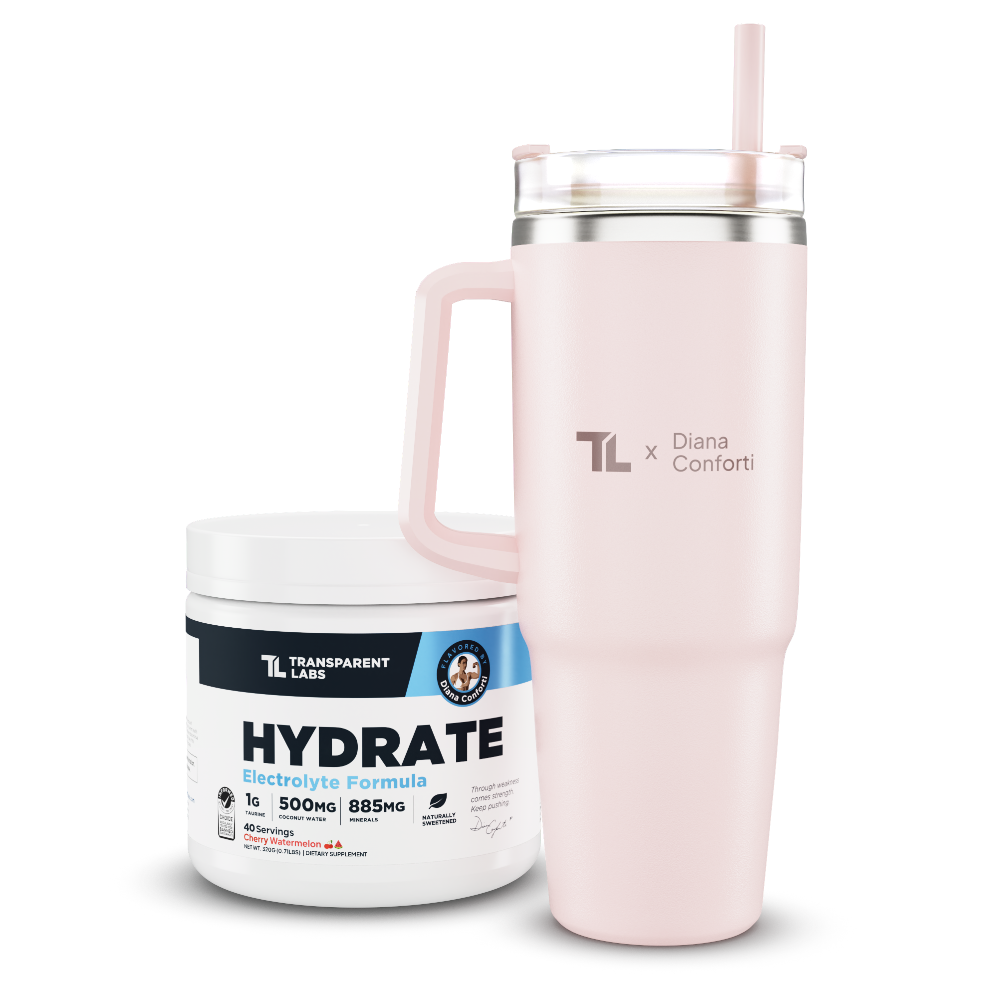 Hydrate Cherry Watermelon Flavored Electrolyte Powder - Refreshing Sports Drink Mix for Hydration & Recovery | Perfect for Gym, Running, Hiking & Outdoor Activities