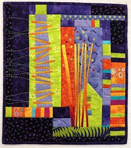 Colorful Patchwork Wall Hanging Lap Quilt - 18