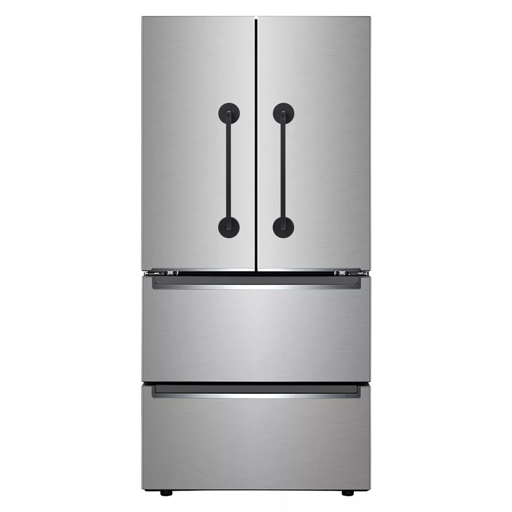 Super Strong Magnetic Refrigerator Door Handle - Heavy Duty Fridge Pull Handle Replacement for Metal Entry Doors, Garage & Dryer (2-Pack) | Easy Installation & Secure Grip for Seniors & Kids