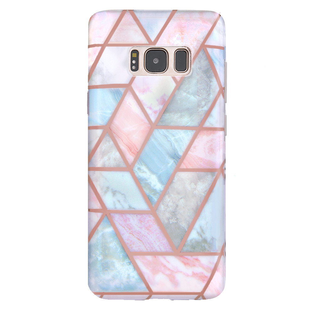 Geometric Marble Samsung Phone Case - Stylish Protective Cover for Samsung Galaxy S21/S20/Note 20 - Perfect for Everyday Use, Work & Travel