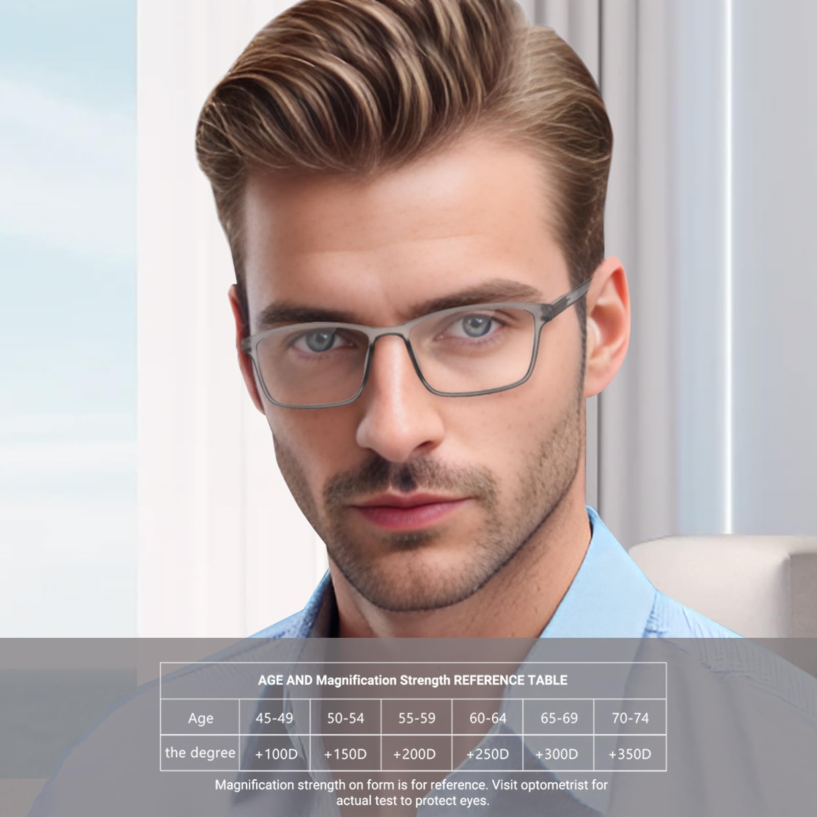 TERAISE 4-Pack Lightweight Reading Glasses with Blue Light Blocking - for Work & Screen Use