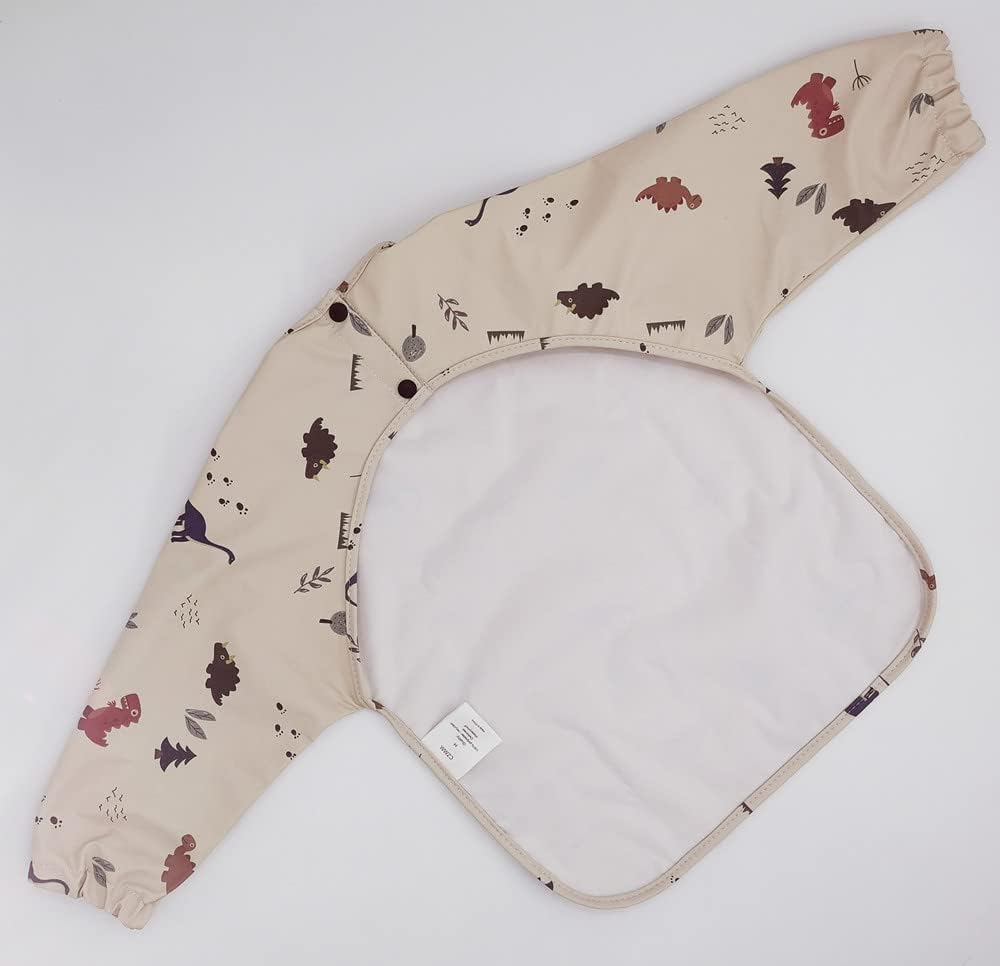 Waterproof Baby Bibs for Infants & Toddlers - Long Sleeve Feeding Bib with Food Catcher | Easy to Clean & Washable | Perfect for Messy Mealtime & Baby-Led Weaning