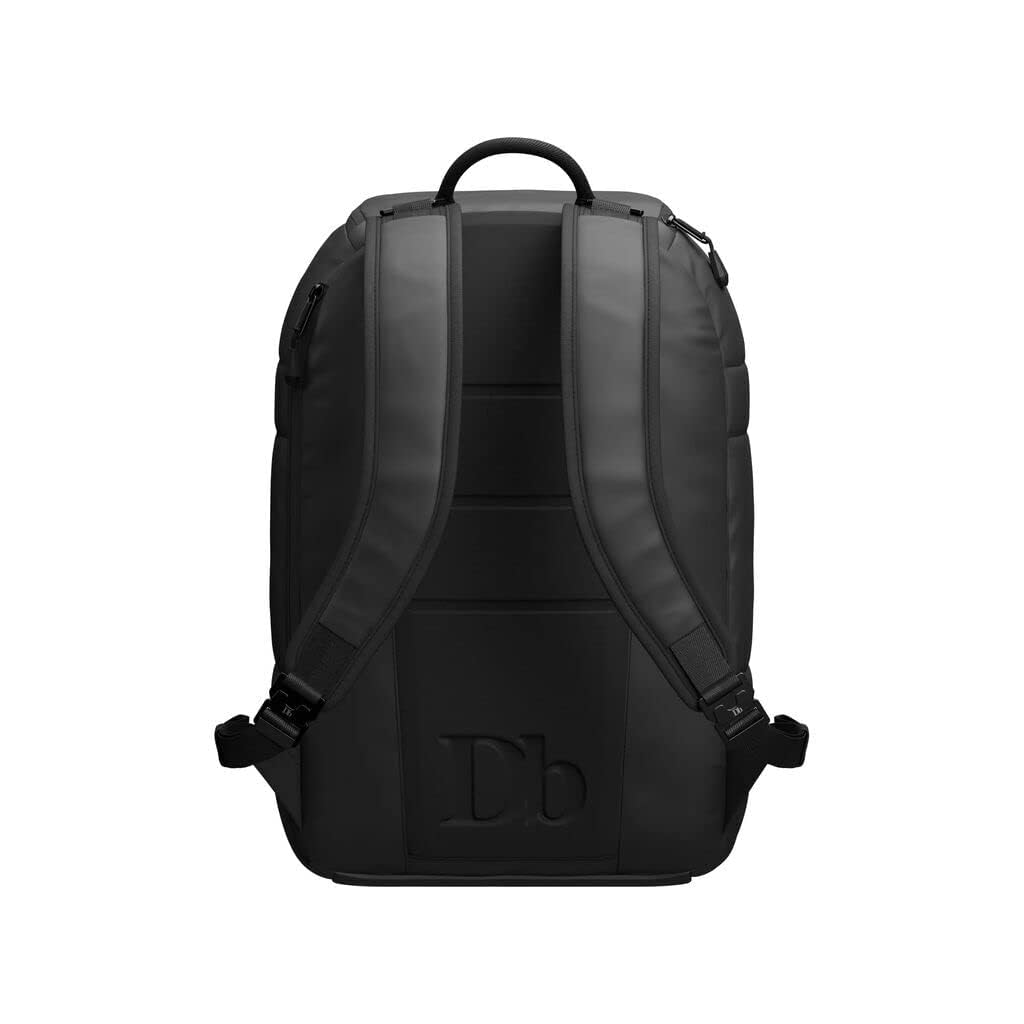 Db Journey Ramverk Durable Travel Backpack 21L - Waterproof Laptop Backpack with USB Charging Port & Roller Bag Hook System - Perfect for Business Travel, Commuting & Weekend Getaways (Blackout)