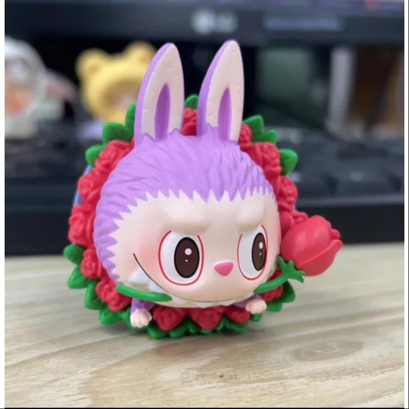 Labubu The Monsters Flower Elves Series Rose Labubu - Cute Collectible Vinyl Figure for Home Decor, Office Display, and Gift Giving