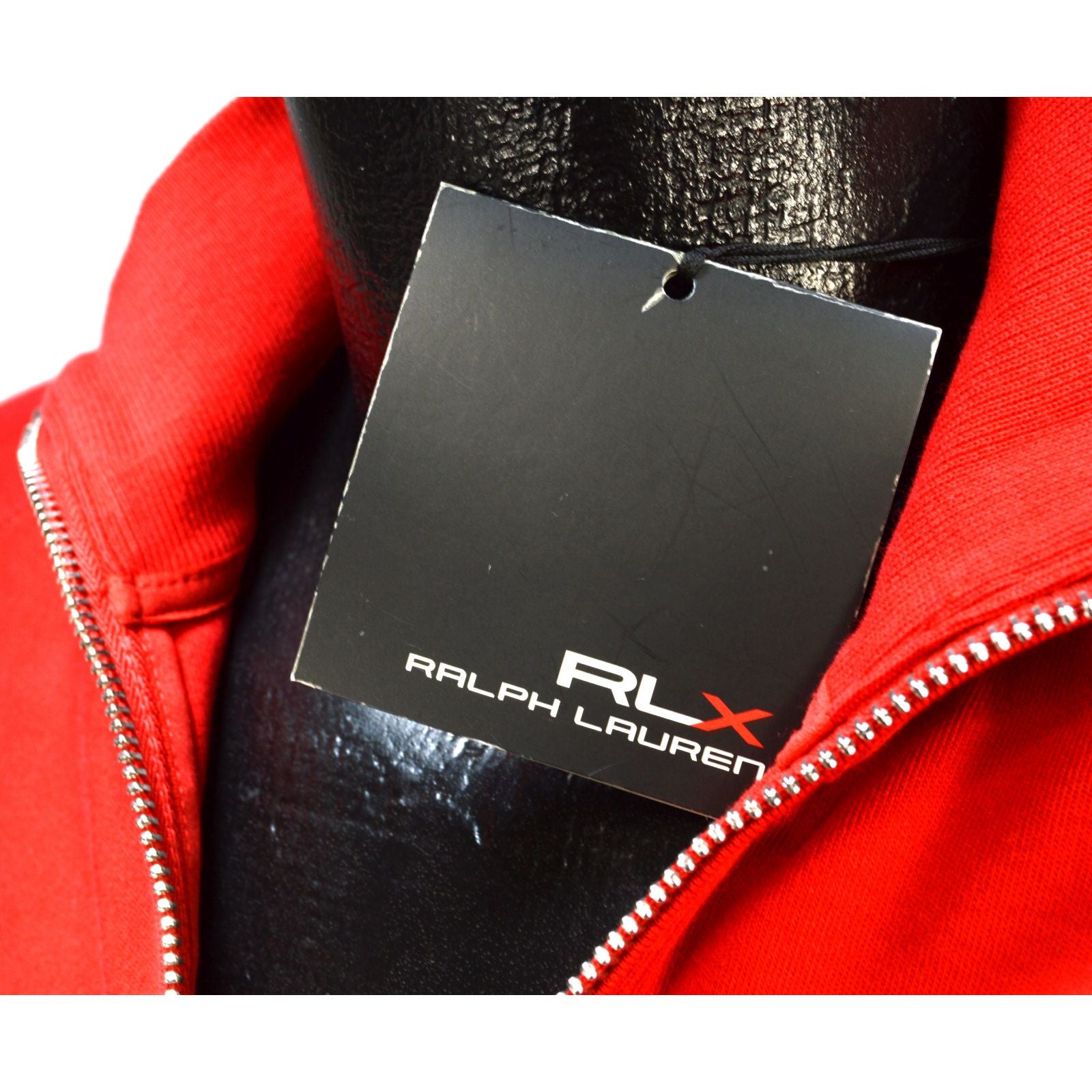 RALPH LAUREN RLX Active Interlock Track Jacket for Men - Red & Black Athletic Running Jacket, Size Small (S) - Perfect for Gym Workouts, Jogging & Outdoor Sports