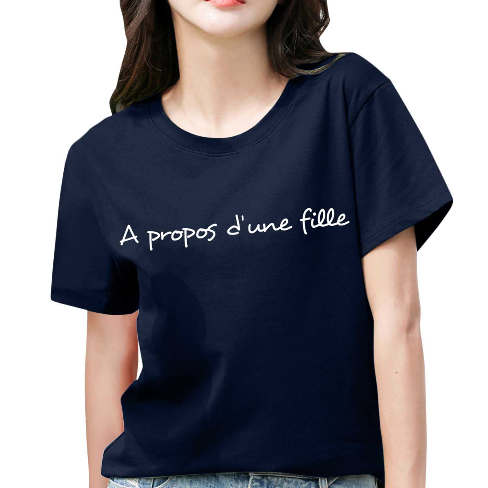 Women's Summer T-Shirts - Casual Loose Fit Short Sleeve Tops with Letter Print | Fashionable & Comfortable for Beach, Travel & Everyday Wear