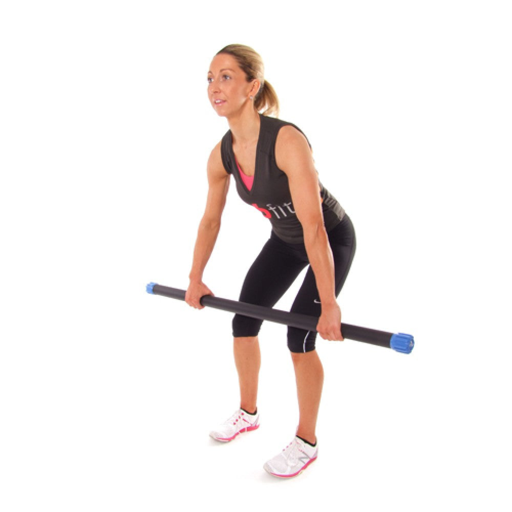 66Fit Aerobic Weighted Exercise Bar - Lightweight Fitness Bar for Home Workouts, Strength Training & Yoga | Perfect for Toning, Stretching & Full-Body Exercises