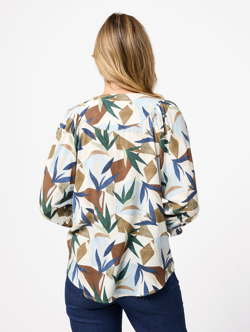 Jasmyn Women's 3/4 Sleeve Blouse - Flowy Casual Tops for Work & Office Wear | Perfect for Business, Date Night & Spring Outfits