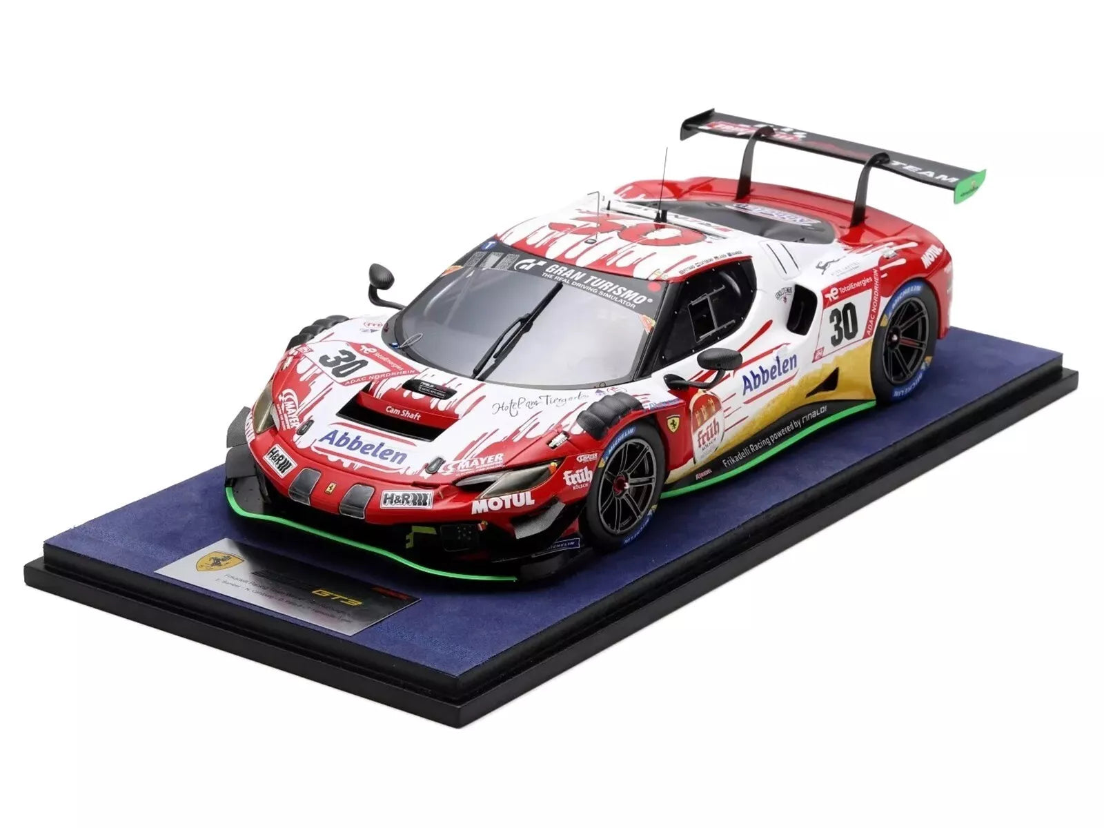 LookSmart Models 1:18 Ferrari 296 GT3 #30 Winner 24H of Nurburgring - Diecast Car Model for Collectors, Display & Racing Enthusiasts - Perfect for Home Office Decor, Gift Giving & Car Show Displays
