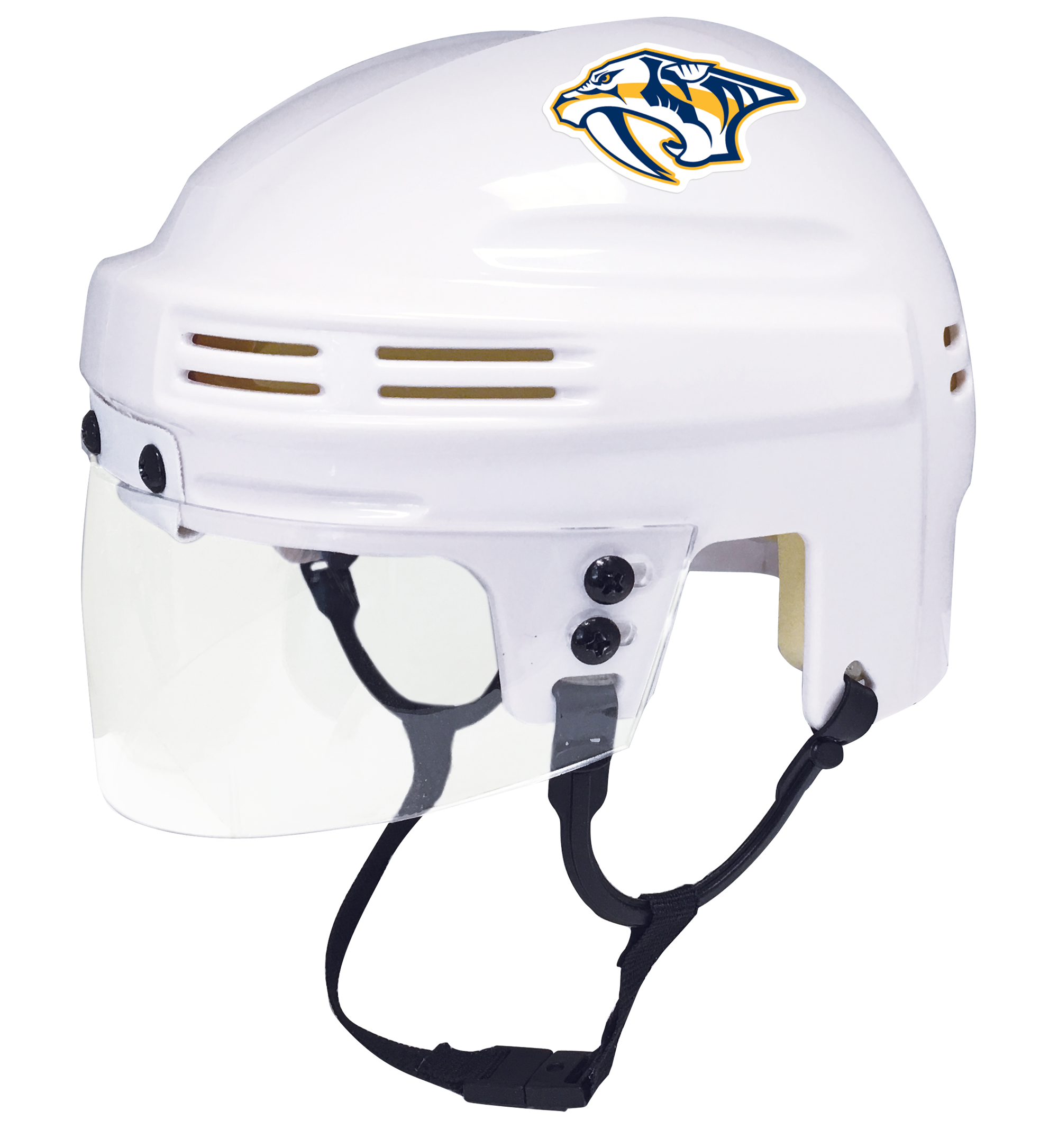 Nashville Predators NHL Collectible Mini Helmet with Picture Inside - FANZ Collectibles - Perfect for Hockey Fans, Sports Memorabilia Collectors, and Game Room Decor