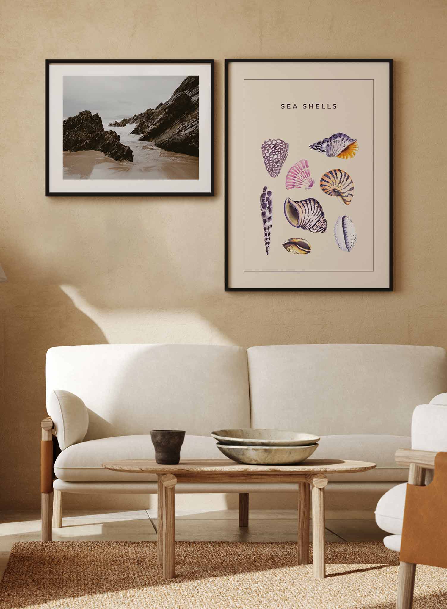 Sally by the Seashore Wall Art Print - Coastal Beach Decor for Living Room, Bedroom & Office - Perfect for Home & Office Decoration