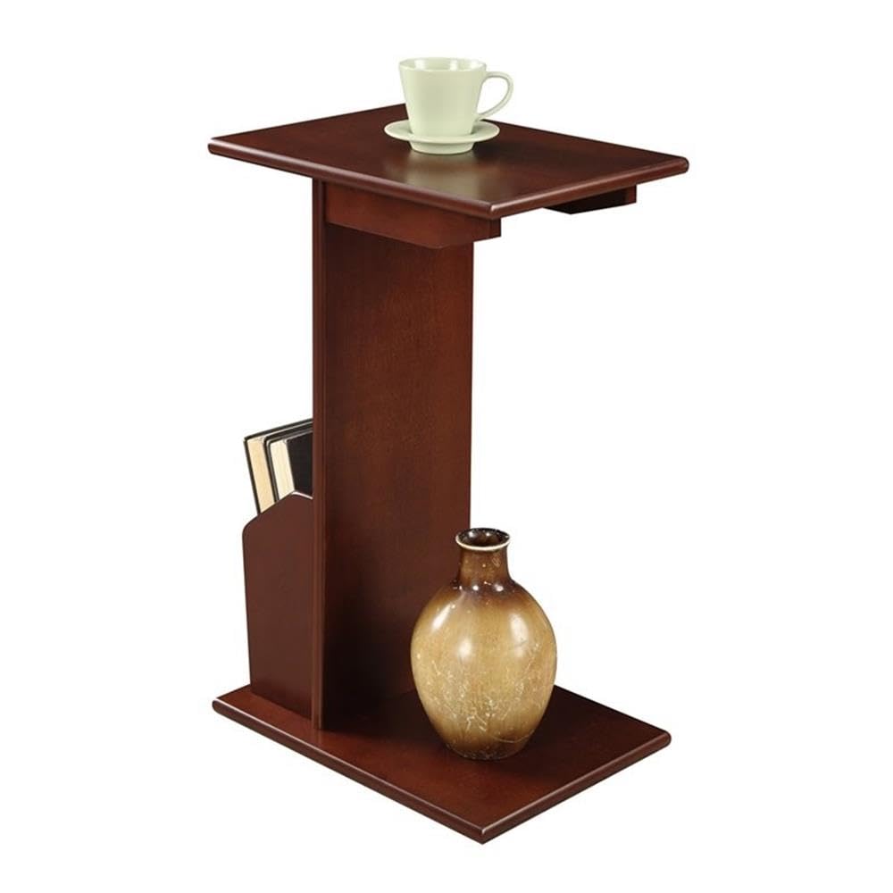 Home Square End Table Set of 2 - Espresso Mahogany Wood Finish Side Tables for Living Room, Bedroom & Office Furniture