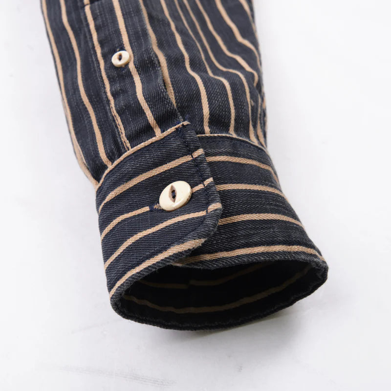 Freenote Rancho Navy Stripe Shirt - Premium Men's Casual Button-Up for Everyday Wear | Perfect for Work, Travel & Outdoor Adventures