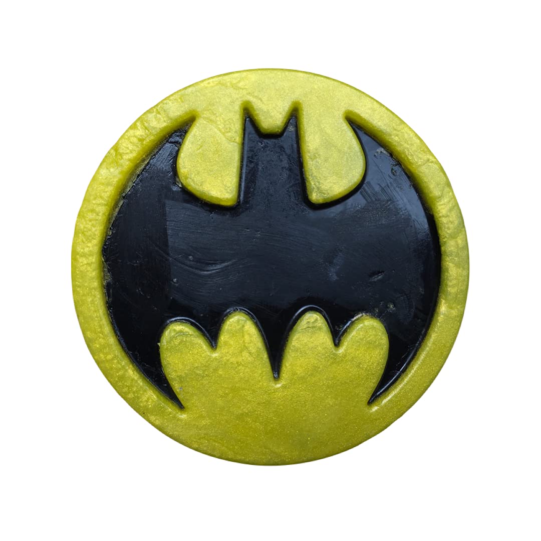 Batman Theme Soap - Handmade Natural Soap for Kids (85g) | Paraben & SLS Free, Skin Friendly | Assorted Fragrances | Perfect for Birthday Gifts, Superhero Theme Parties & Daily Bath Time Fun