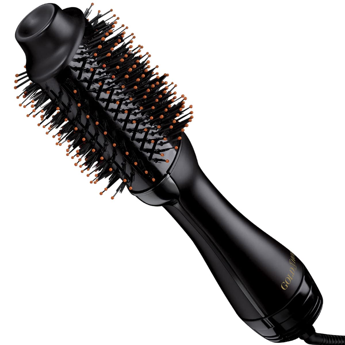 5 in 1 Hot Air Brush Hair Dryer & Styler - Negative Ion Blow Dryer Brush with Volumizer, Straightener & Comb for All Hair Types | Perfect for Salon-Quality Styling at Home, Travel & Daily Use