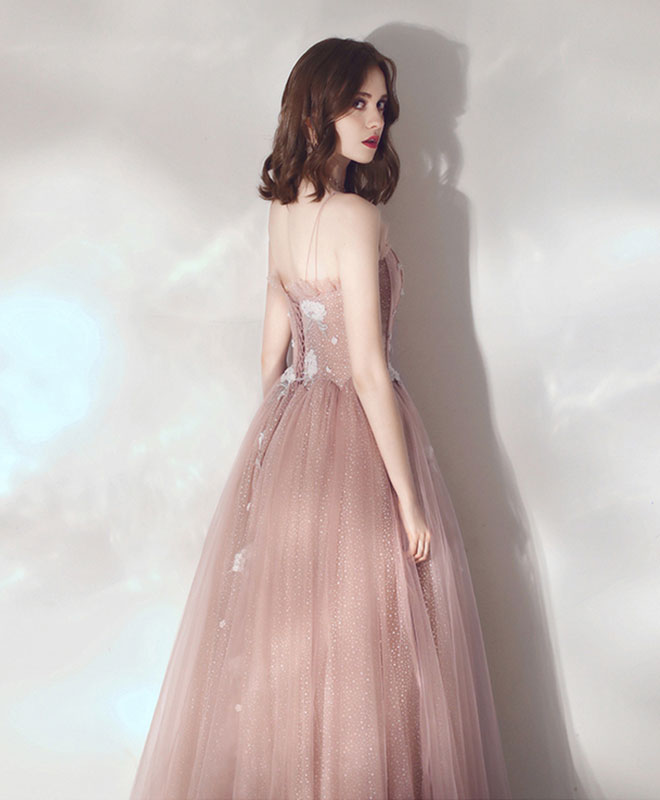 Elegant Pink Sweetheart Tulle Prom Dress for Sweet 16 Party | Formal Ball Gown for Homecoming, Quinceañera & Special Occasions