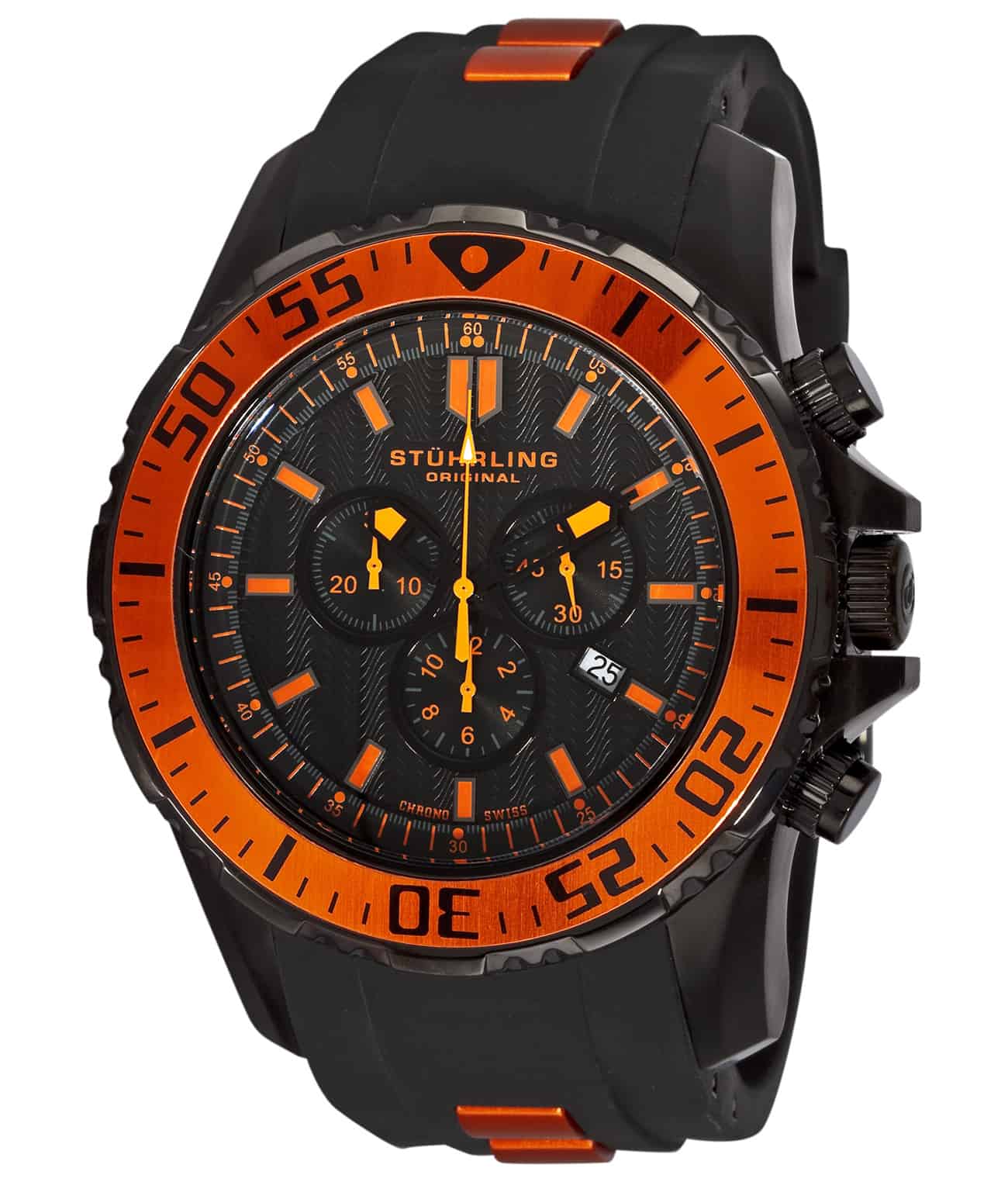 Black Dial / Black PVD Case / Black Silicone Strap Tang Buckle 3