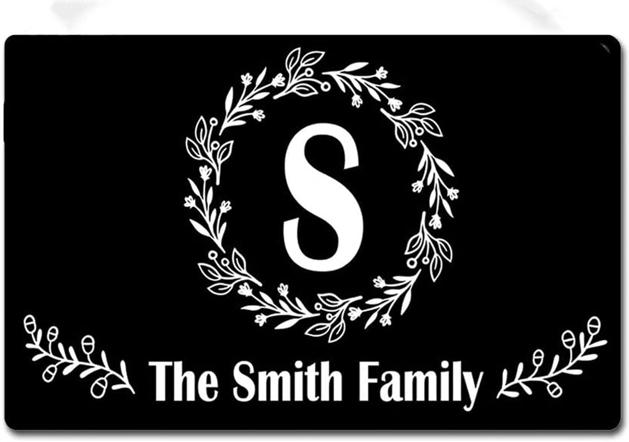 Personalized Family Name Wall Sign - Farmhouse Decor for Living Room & Home