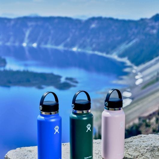 32 oz Wide Mouth Water Bottle - BPA Free Leak Proof Stainless Steel Insulated Thermos for Gym, Hiking & Outdoor Activities