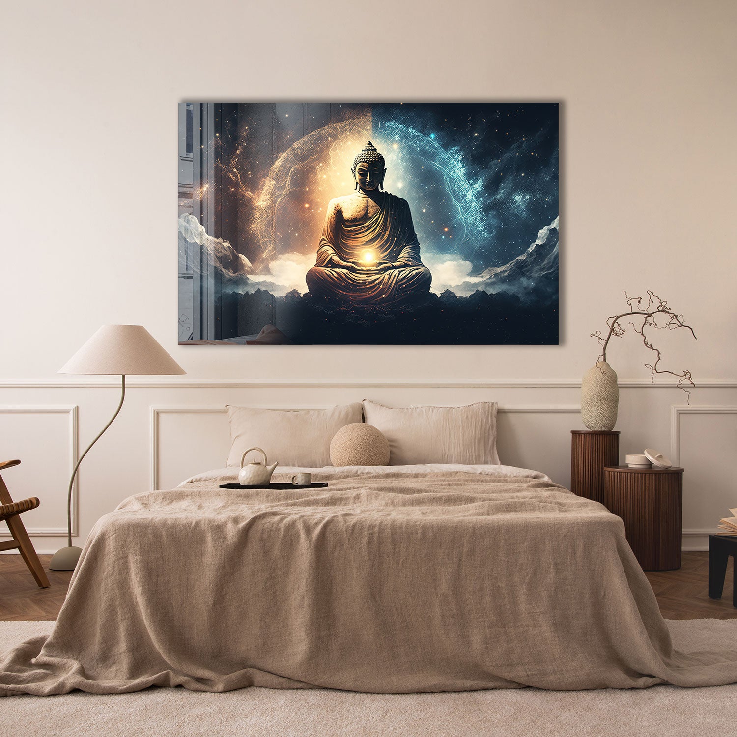 Buddha Statue for Home Decor - Meditation & Enlightenment Sculpture for Yoga, Zen Garden & Spiritual Spaces