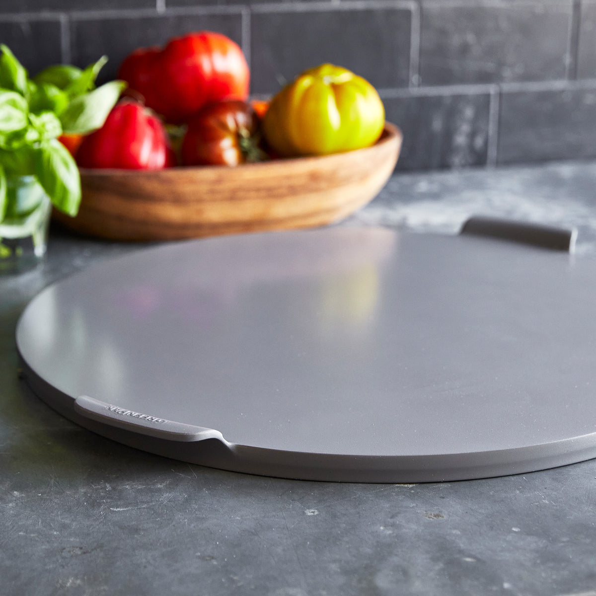 Premiere Ovenware 16.5 Inch Round Pizza Stone - Professional Grade Baking Stone for Homemade Pizza, Bread & Pastries | Perfect for Home Kitchens & Restaurants
