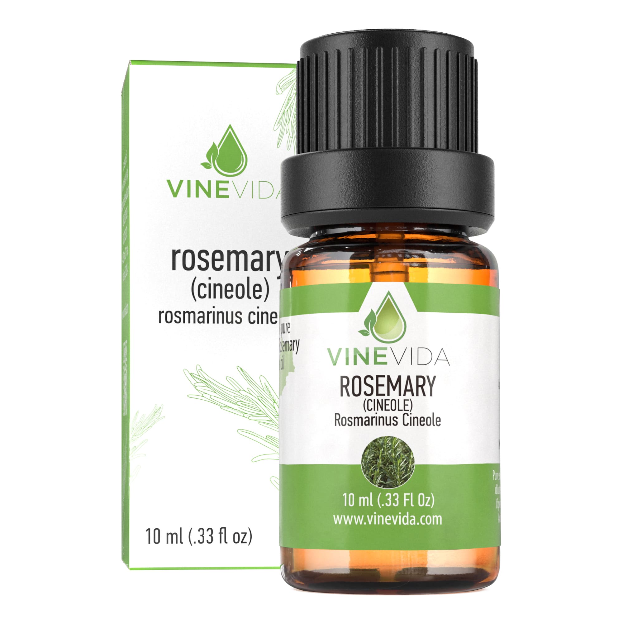10 mL Rosemary Essential Oil 40% Pure Therapeutic Grade - Prefilled Bottle for Aromatherapy, Massage & DIY Skincare