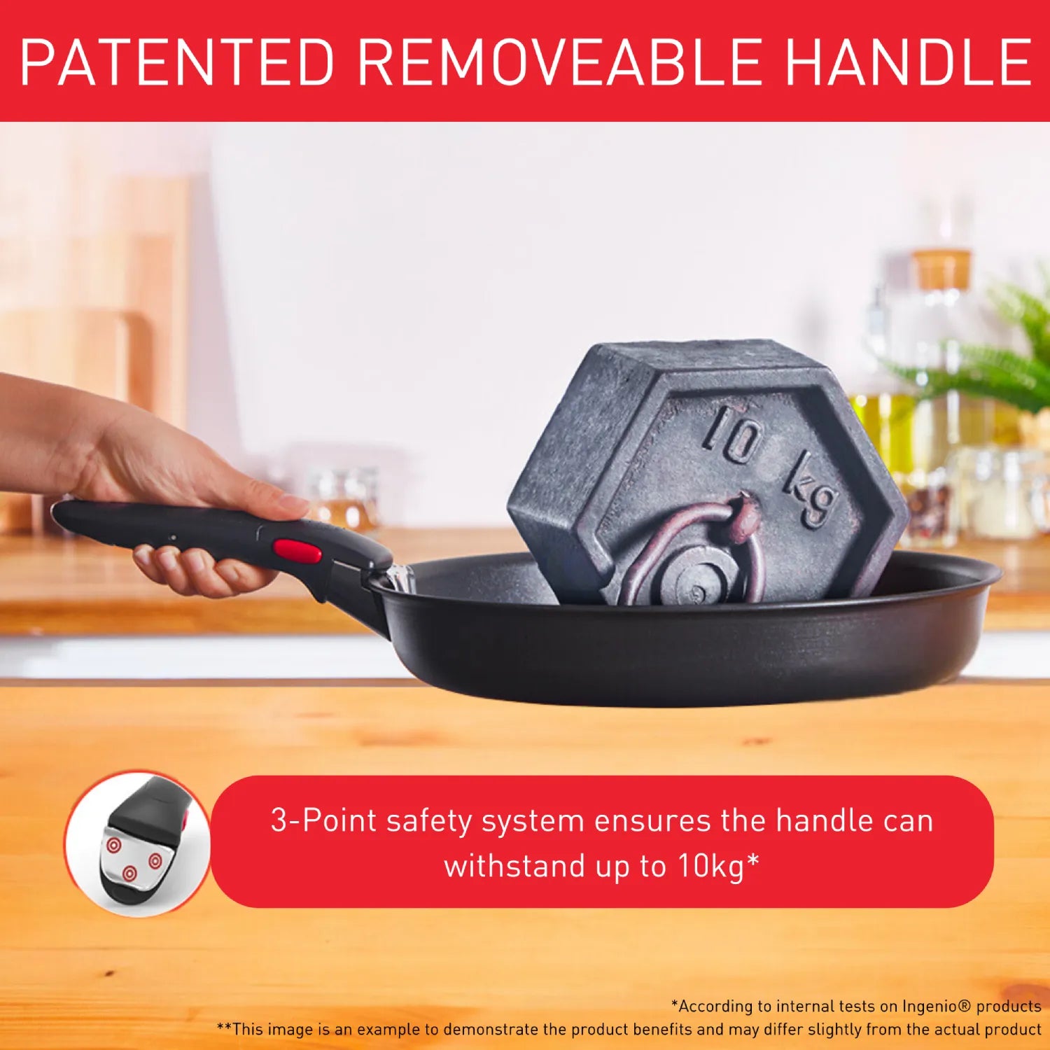 Tefal Ingenio So'Light Induction Non Stick 3-Piece Frypan Set - Perfect for Home Cooking, Frying & Sautéing | Compatible with All Stovetops Including Induction