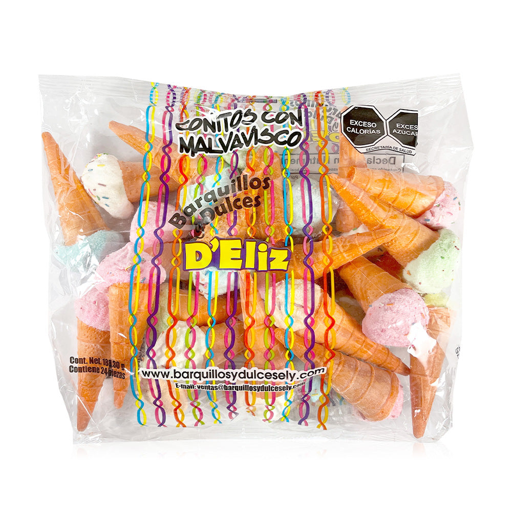D'Eliz Barquillo Pinatero - 24 Count Bag | Crispy Filipino Wafer Cookies | Perfect for Snacking, Parties & Gift Giving