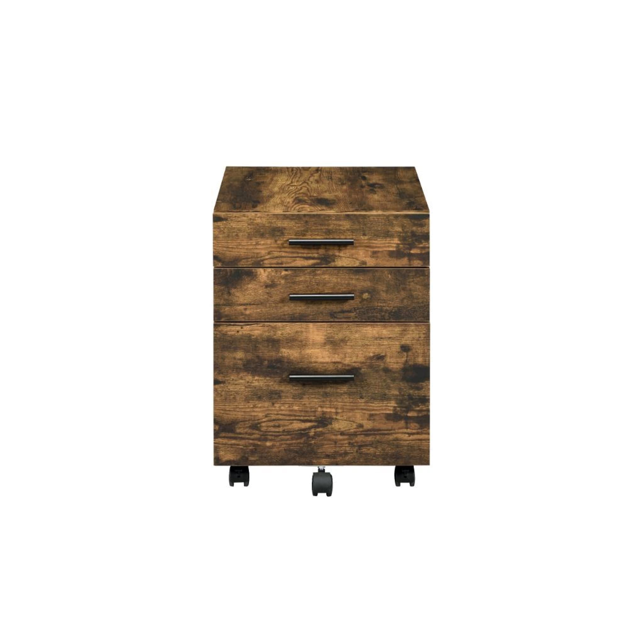 Ergode 2-Drawer File Cabinet - Weathered Oak Finish, Letter Size File Organizer for Home & Office - Perfect for Document Storage, Office Supplies, and Workspace Organization