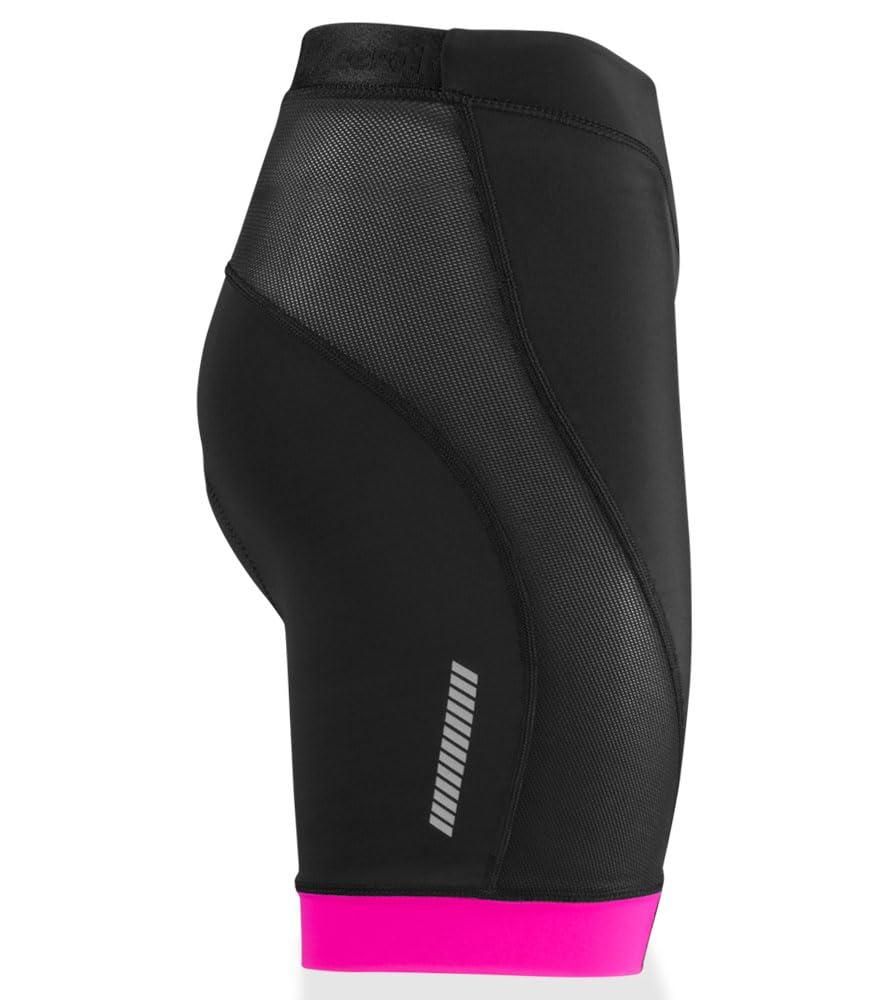 Women's Elite Padded Cycling Shorts - Premium Long Distance Biking Shorts for Comfort & Performance | Made in USA | Perfect for Road Cycling, Spinning Classes & Outdoor Adventures
