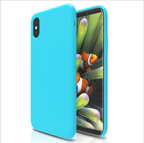 Durable Silicone PC Phone Case for iPhone X - Shockproof & Scratch Resistant Protective Cover (Blue) | Perfect for Everyday Use, Travel & Outdoor Activities
