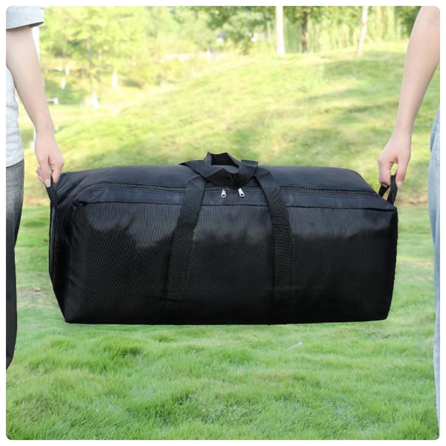 Heavy Duty Foldable Duffle Bag - Large 27.6 x 11.8 x 10.2 Inch Travel Gym Bag for Sports Equipment, Hiking & Camping Gear - Waterproof Storage Bag for Coaches, Athletes & Outdoor Enthusiasts | Perfect for Team Travel, Workout & Adventure Trips