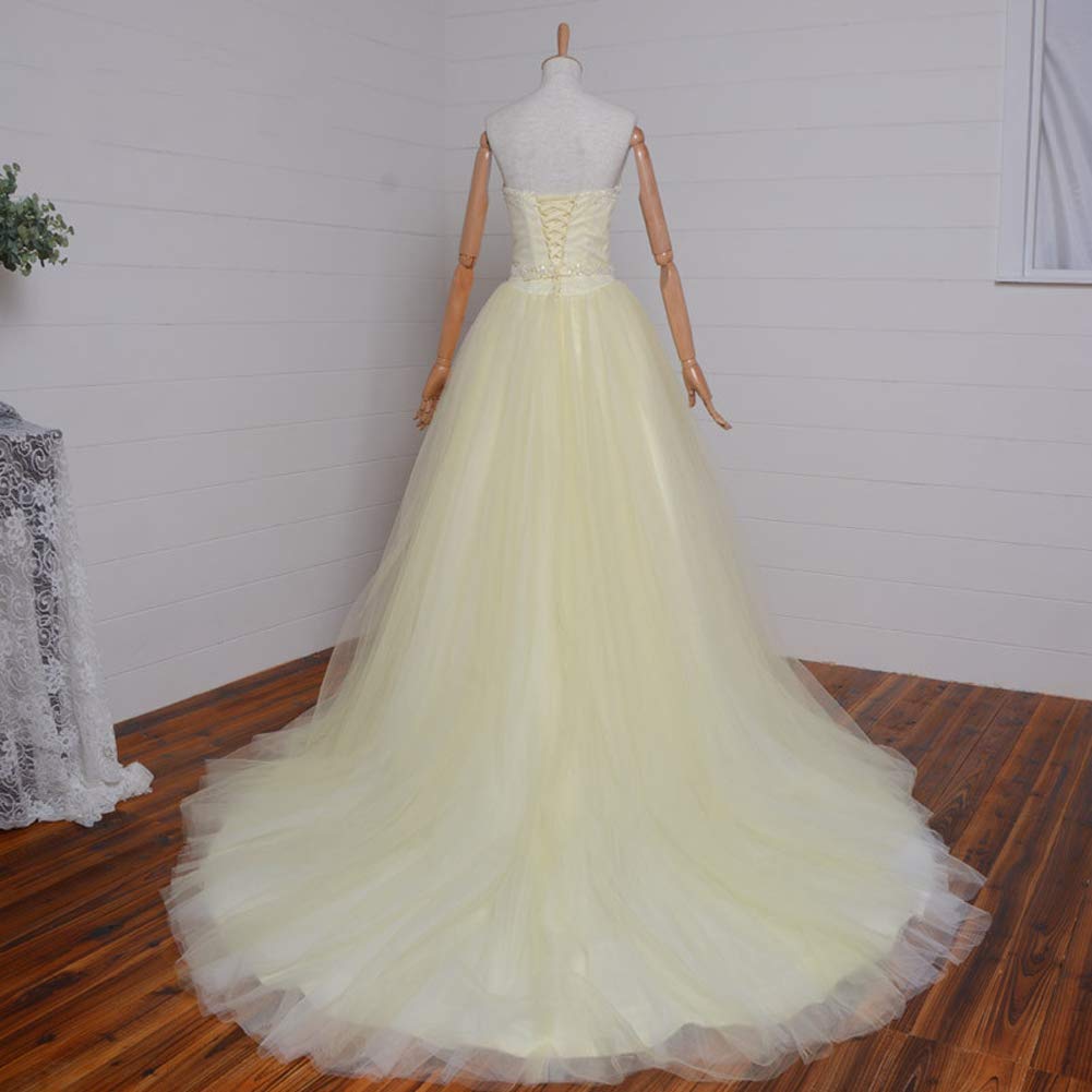 Kivary® Sweetheart Lace and Tulle White Formal Corset Beaded Prom Quinceanera Dresses - Elegant Evening Gown for Homecoming, Wedding, and Special Occasions