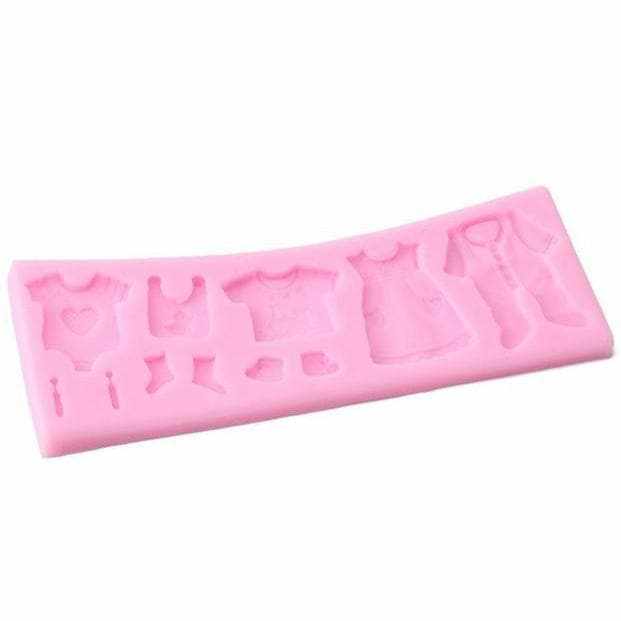 Baby Clothes Silicone Mold for Cake Decorating - Bakell® | Perfect for Birthday Parties, Baby Showers & DIY Dessert Making