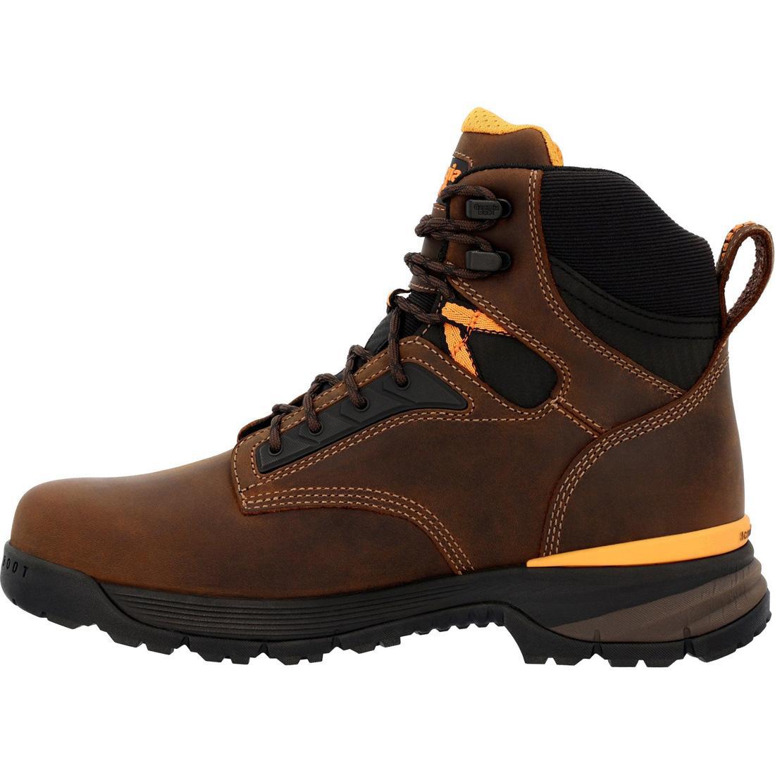 TBD Alloy Toe Waterproof Work Boots for Men - Steel Toe Safety Shoes with Slip Resistant & Electrical Hazard Protection - Ideal for Construction, Warehouse & Outdoor Work
