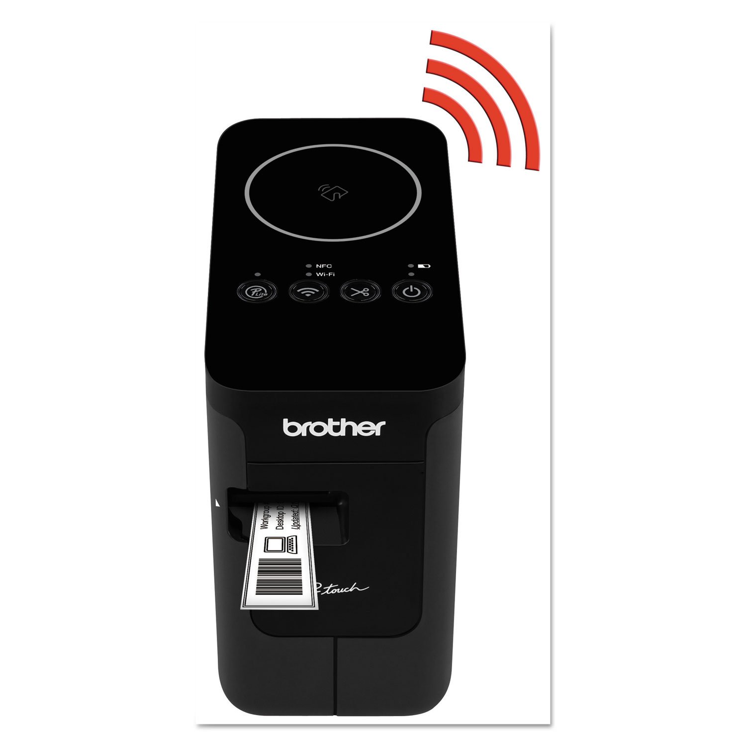 Brother PTP750W Wireless Label Maker - 1.18 Inch Print Width, Black | Ideal for Home Office, Shipping Labels, Organizing & Crafting