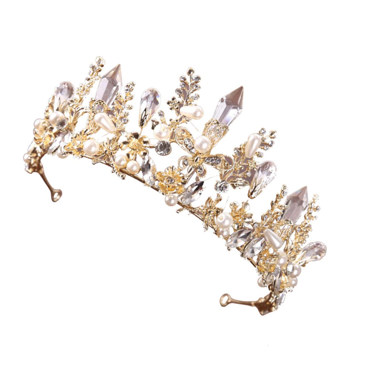 Fairy Tiara Wedding Crown for Women - Elegant Bridal Hairpiece with Baroque Design | Perfect for Brides, Weddings, Prom & Special Occasions