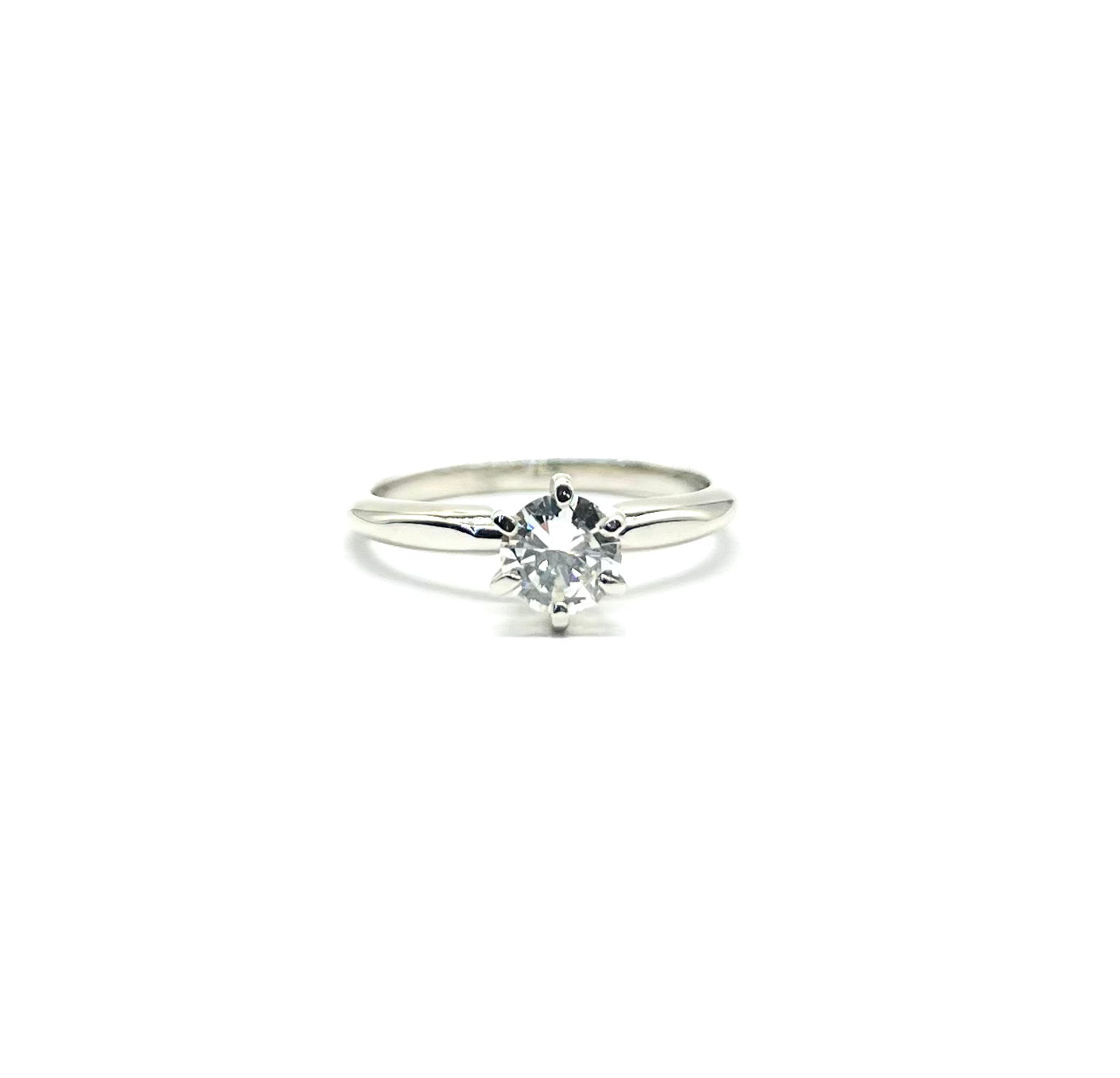 Natural 70pt Solitaire Diamond Engagement Ring - 14K White Gold Wedding Band for Women - Perfect for Proposals, Anniversaries & Special Occasions