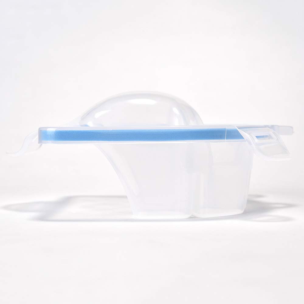 Double Layer Nail Soaking Bowl - Professional Manicure & Pedicure Soak Tray for Nail Polish Removal | Spa Quality Nail Care Tool (Blue) | Perfect for Home Salon, Nail Art & DIY Manicure Treatments