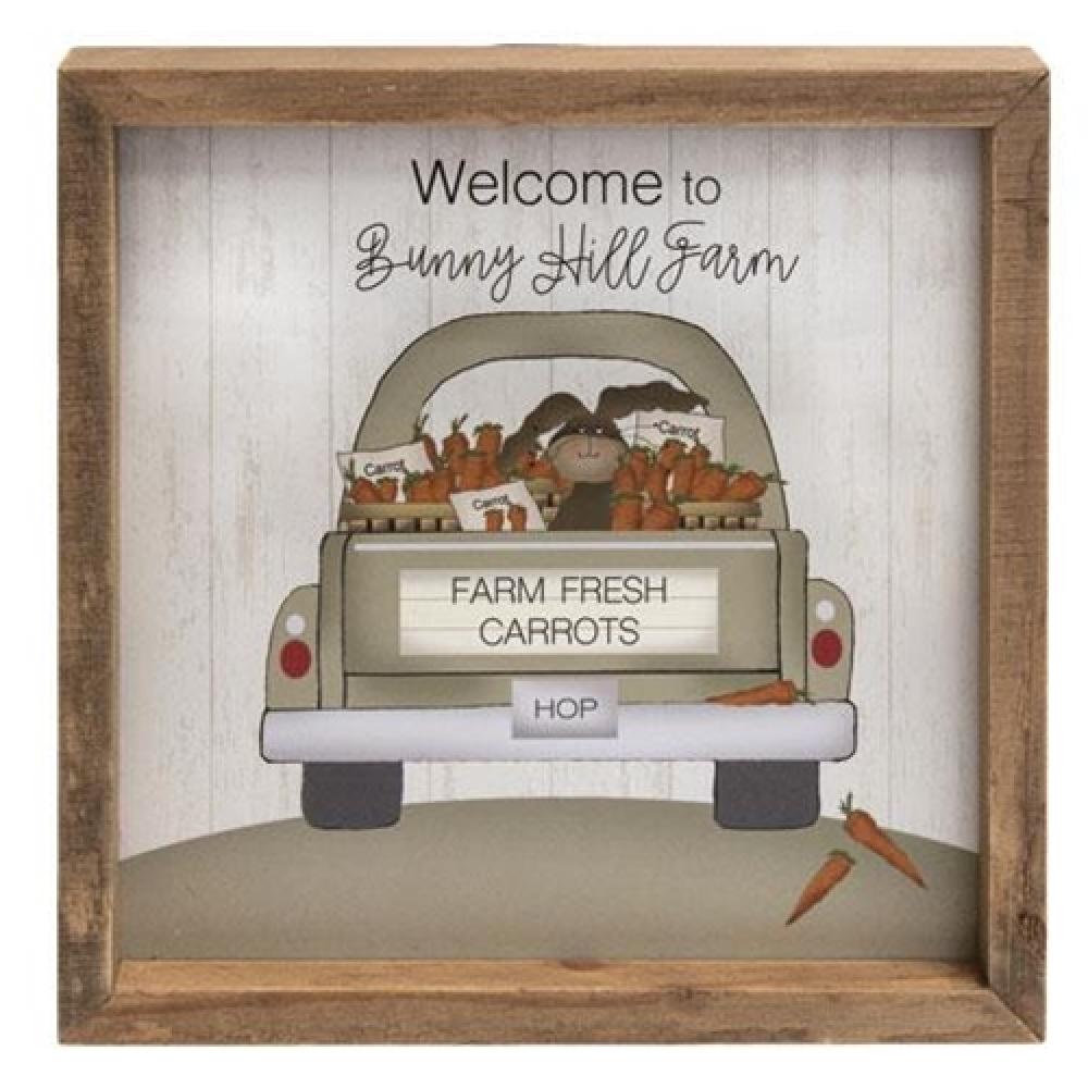 Bunny Hill Farm Frame - Rustic Wooden Picture Frame for Home Decor, Perfect for Farmhouse, Nursery & Living Room Wall Art - Ideal for Family Photos, Artwork & Memories Display