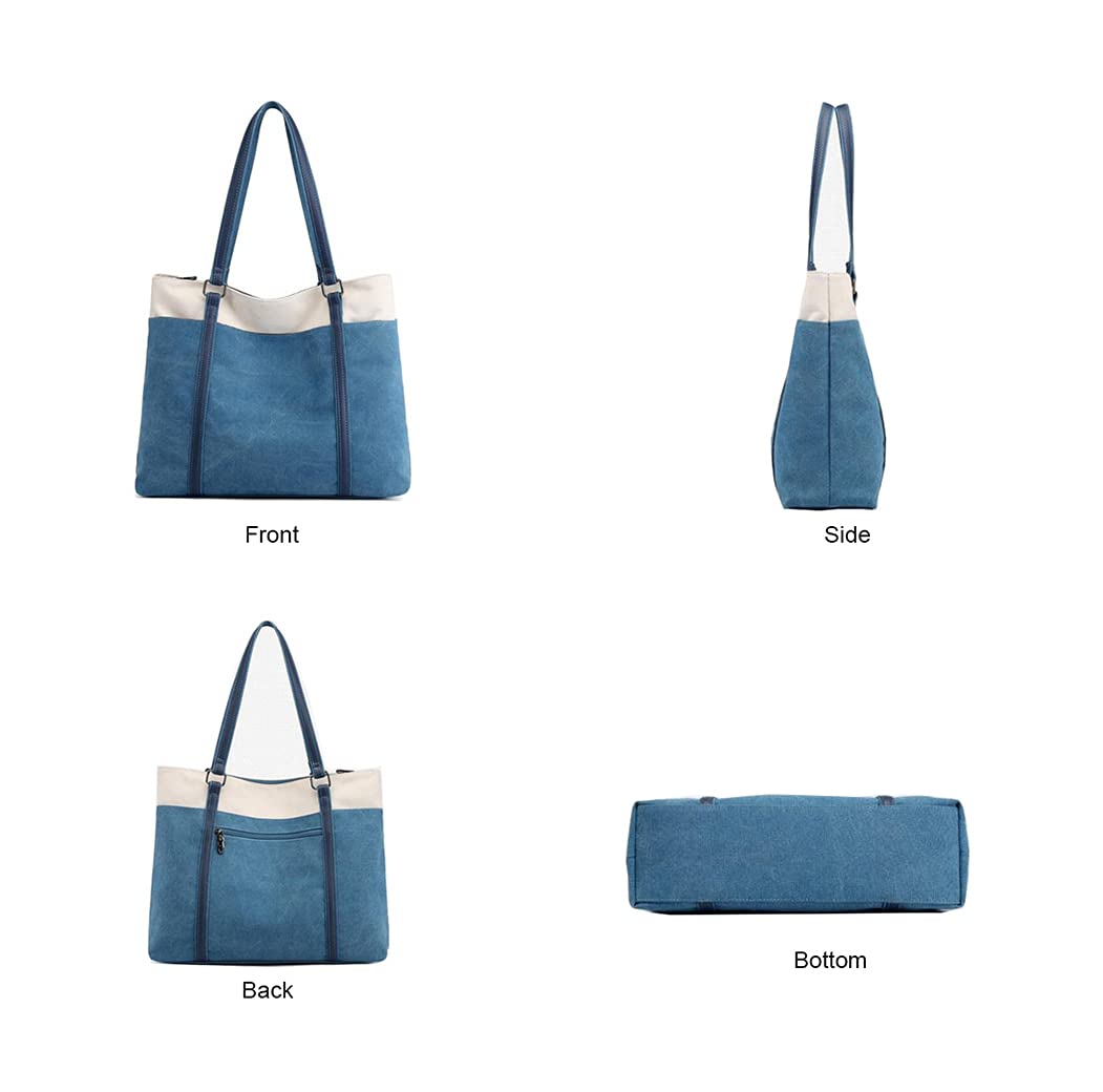 Stylish Women's Casual Shoulder Handbags - Wild Canvas & Pure Color Fabric Totes for Everyday Use, Work, and Travel