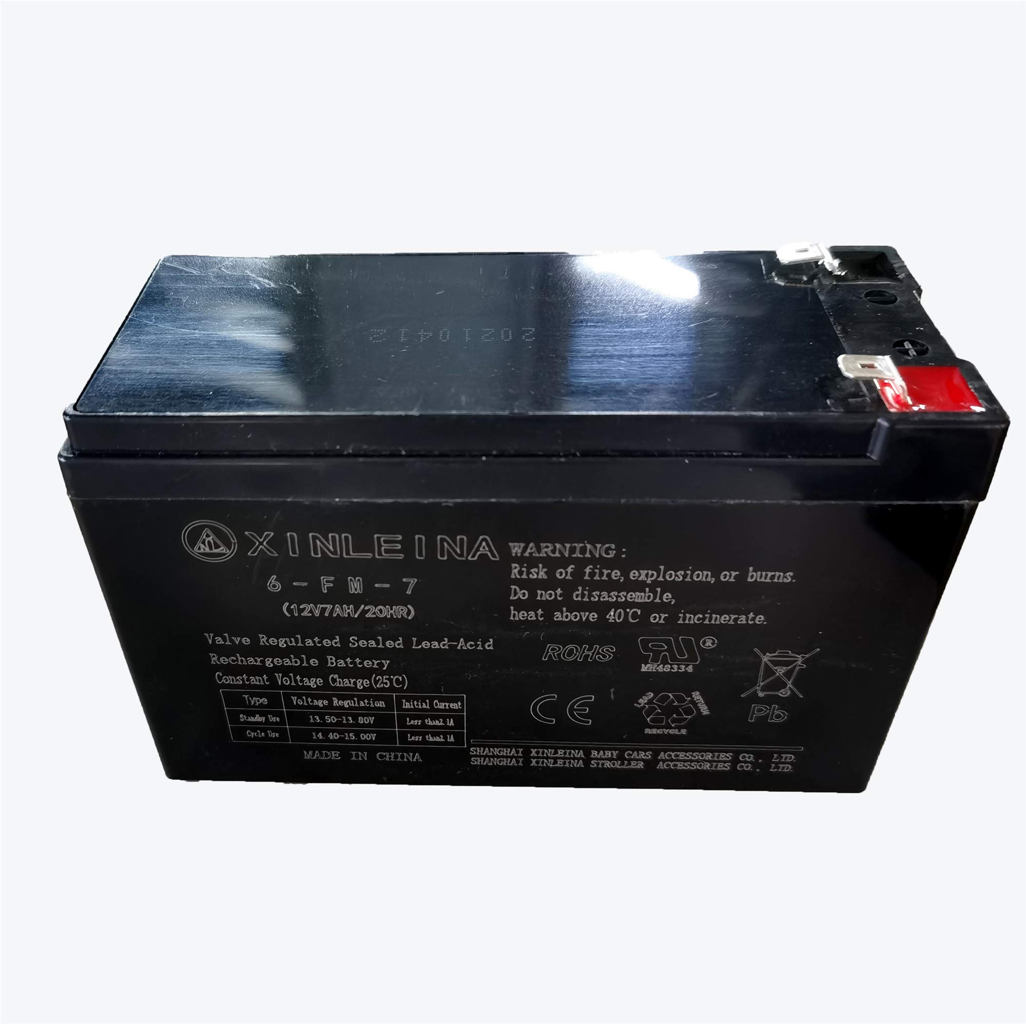 12V 7Ah Rechargeable Battery for Kids Ride-On Cars - Durable VRLA Power for Toy Vehicles