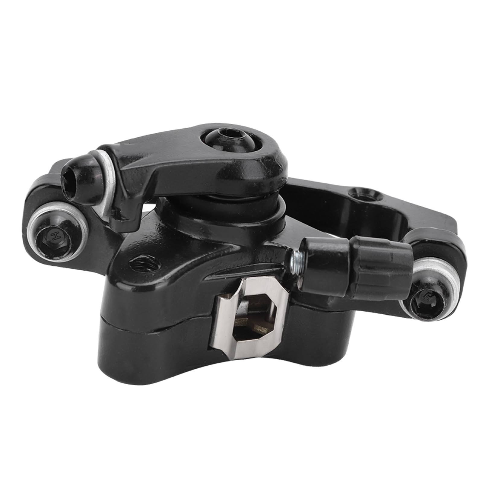 Premium Universal Black Aluminum Disc Brake Calipers for Electric Bikes - Front & Rear Mechanical Brake Set with Mounting Screws - Perfect for E-Bike Upgrades, Mountain Bikes & Commuter Cycling Accessories