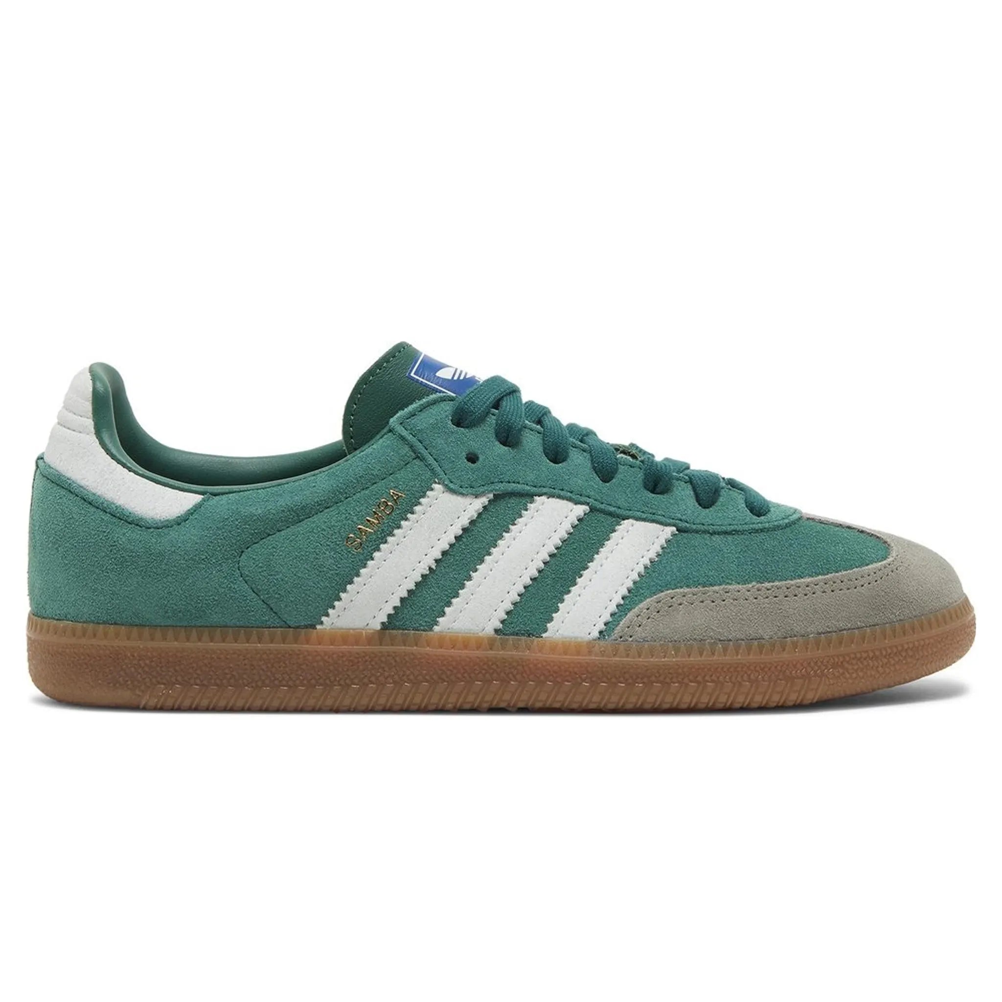 Adidas Samba OG Sneakers - Collegiate Green Gum Sole | Classic Retro Running Shoes for Men & Women | Perfect for Casual Wear, Street Style & Gym Workouts